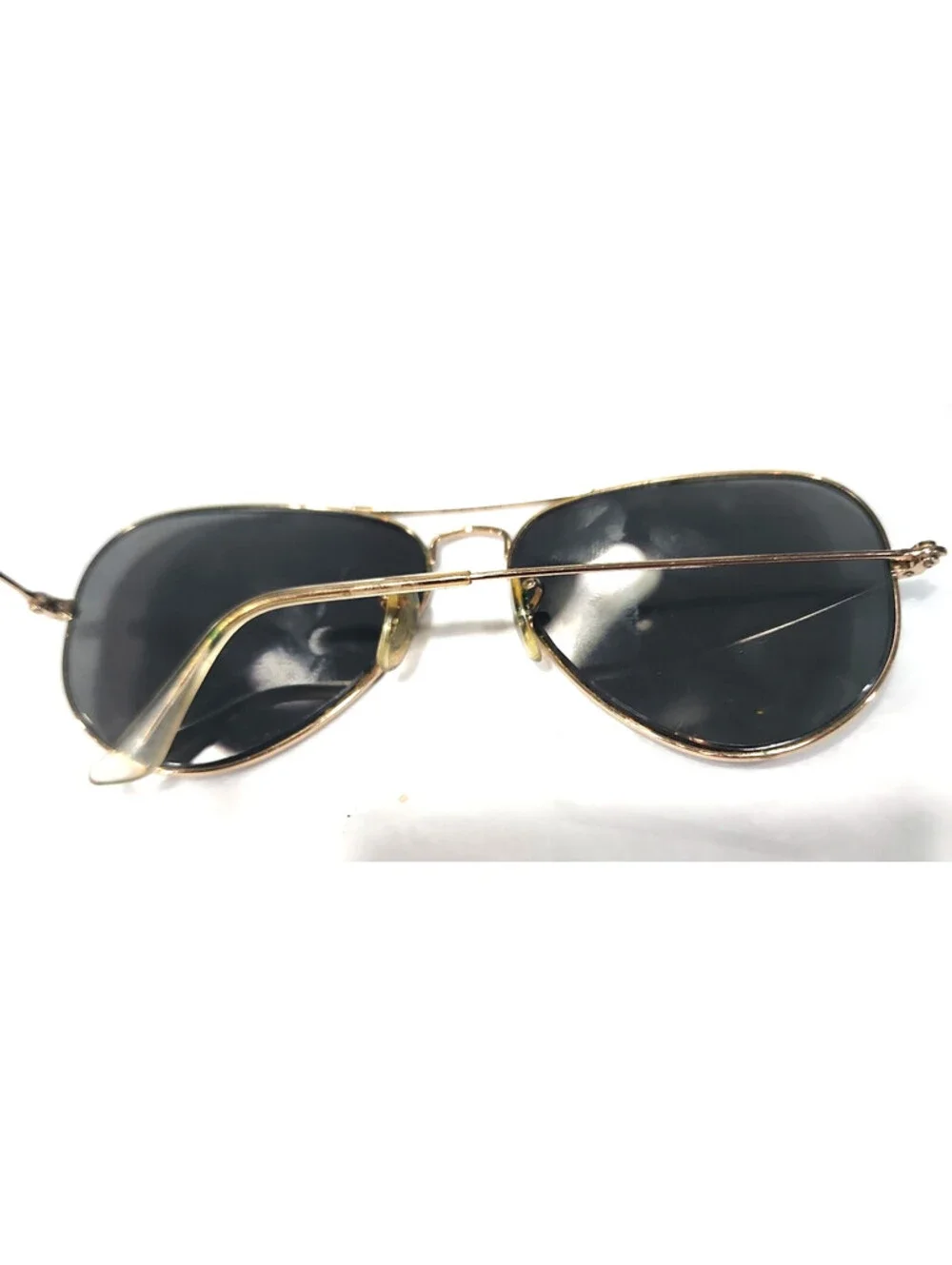 Ray Ban RB3025 L0205 No Lenses Aviator Gold Sunglasses Frame 58-14